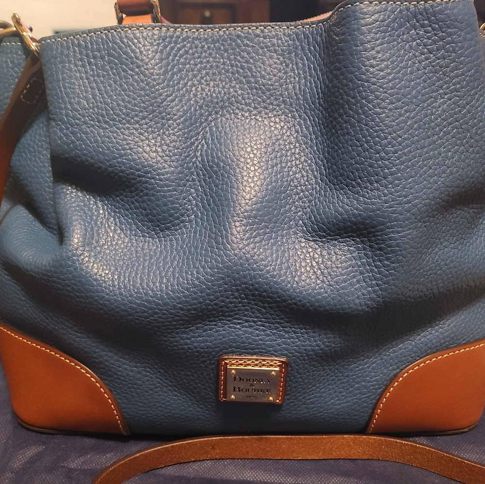 Donney & Bourke Brenna Pebble Leather Satchel and wallet